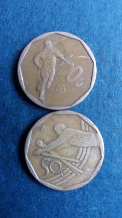 South Africa 2002 & 2003 Commemorative 50 cent * 2 x coins*