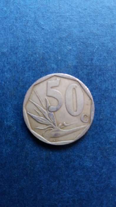 South Africa  1998 50 cents * Mintage 1 152 000 Difficult to find*