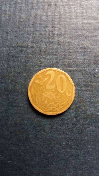 Soiuth Africa 1998 20 cent * Mintage 25000000 - Difficult to find*