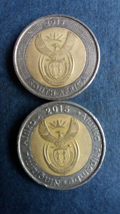 South Africa 2015 R5 - Griqua & Wildebeest * 2 x coins*