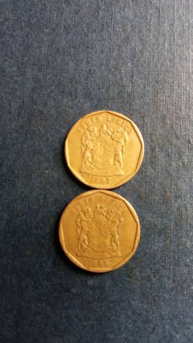 South Africa 1997 & 1998 10 cent * 2 x coins* 1998 10c Difficult to find