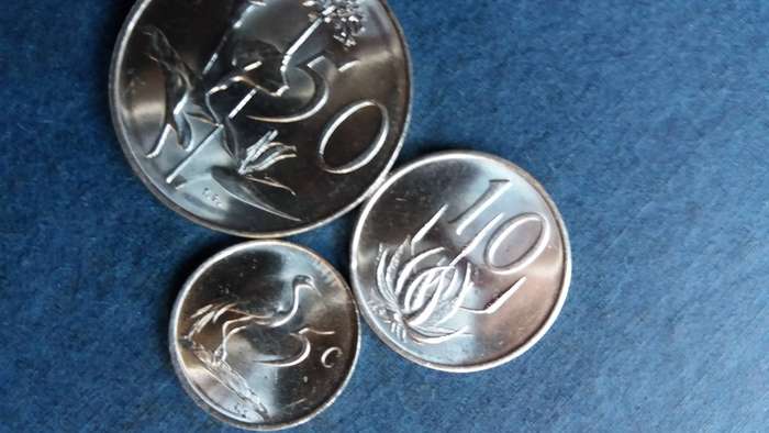 South Africa 1982 50 cent, 10 cent & 5 cent * J. Vorster* 50 cent Mintage 2 069 999