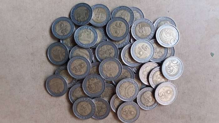 South Africa lot of 50 commemorative R5 coins