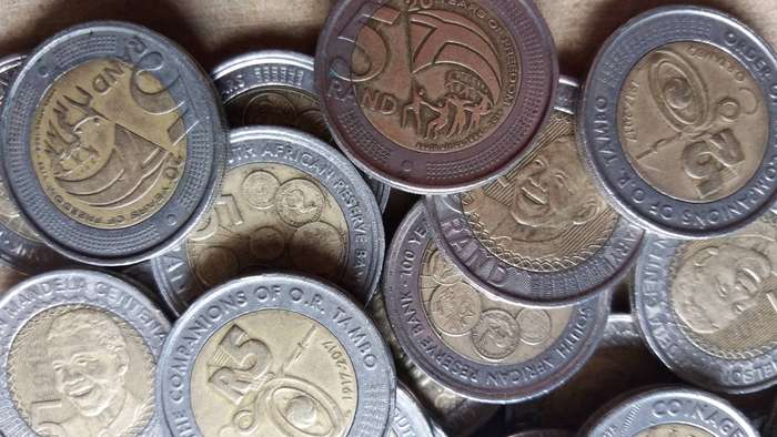 South Africa lot of 50 commemorative R5 coins