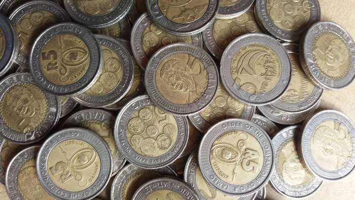 South Africa lot of 50 commemorative R5 coins