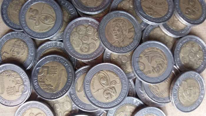 South Africa lot of 50 commemorative R5 coins