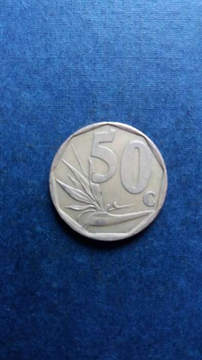 South Africa 2000 50c - Old Coat Of Arms * Mintage 1 152 000 Very difficult to find*