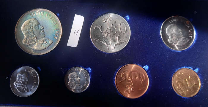 THE POPULAR 1965 SHORT PROOF SET IN SA MINT BOX
