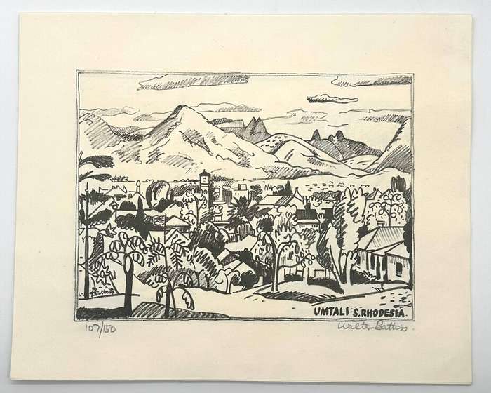 South African Lithographs by Walter Battiss (12 Signed Prints)