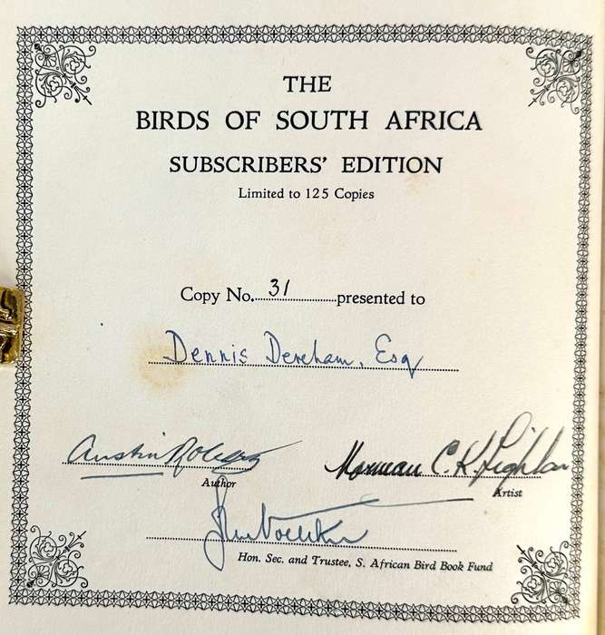 The Birds of South Africa (Signed, Deluxe Edition) by Austin Roberts