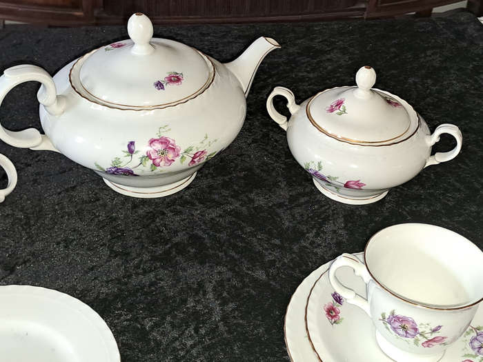 tk thun czechoslovakia china coffee set for 2  STUNNING
