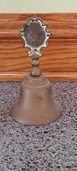 Vintage Brass bell Cape Town Cable car 12cm tall working
