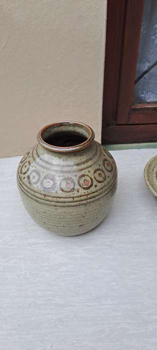 Lovely large stoneware studio potter  flower pot