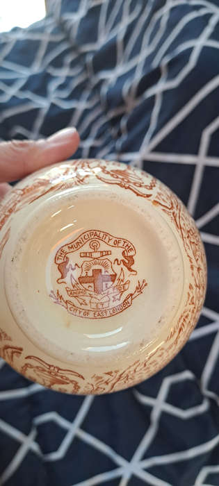 Very Scarce 1938 original Voortrekker Monument porcelain bowl