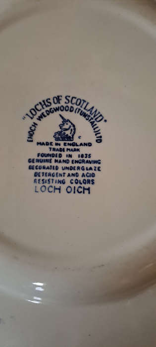 Lochs of Scotland Wedgwood plate