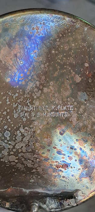 Van Riebeek plate EPNS ice bucket  B.M mounts