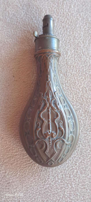 Antique gun powder flask