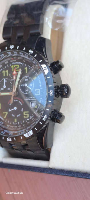 Kotte & Co Blackmatic Chronograph Chronometer watch Alarm Swiss movement