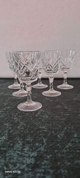 Set of 6 Cristal D'Arques (Arc) Saumur schnapps glasses