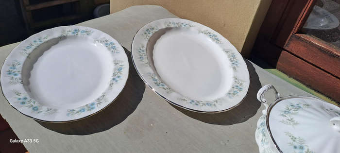 Paragon Debutante 2x large platters and 1x tureen no damage Beautiful