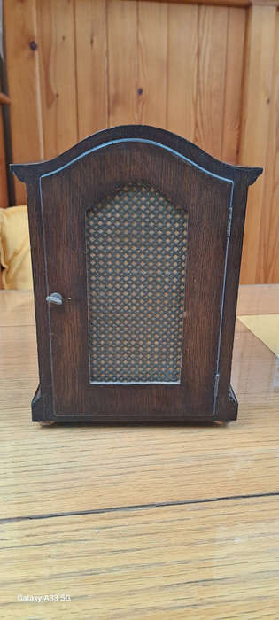 German 8 day rosewood mantle clock Hoffmeir ca 1900