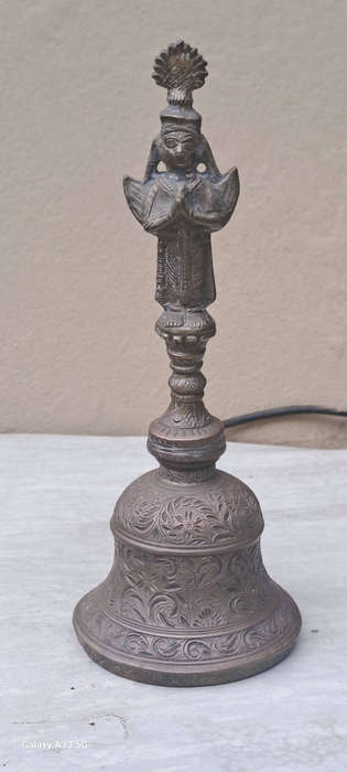 Brass Hindu Hanuman/ Pooja Gahnti temple bell