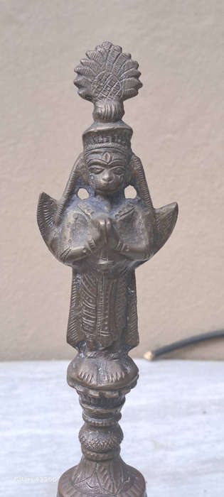 Brass Hindu Hanuman/ Pooja Gahnti temple bell