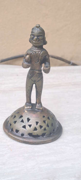 Brass Foot Scrubber (Vajri)  Maharashtra or Karnataka, India  19th-early 20th centuries