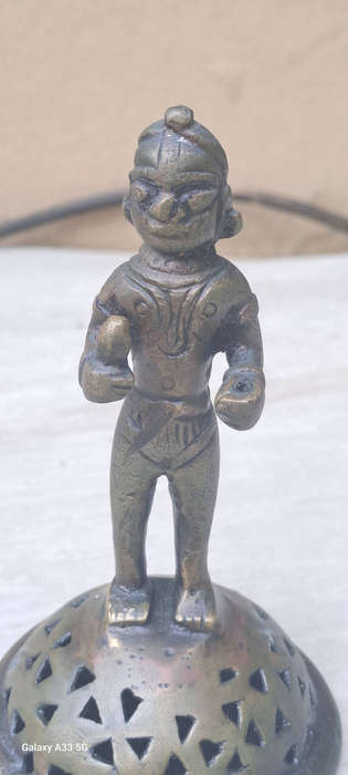 Brass Foot Scrubber (Vajri)  Maharashtra or Karnataka, India  19th-early 20th centuries