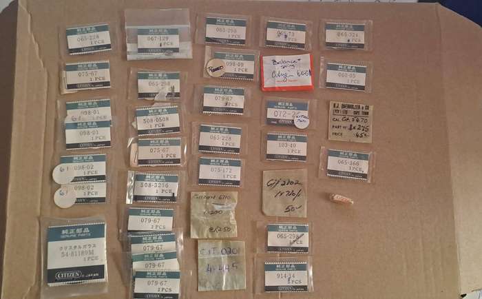 Vintage lot of Genuine citizen watch spares assorted