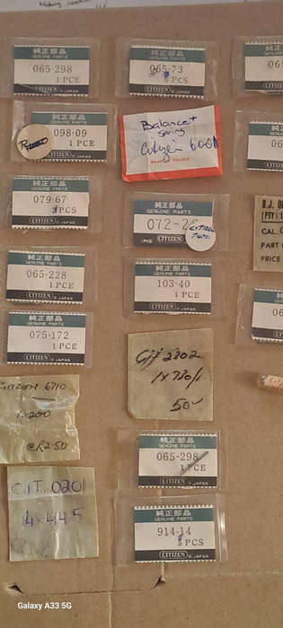 Vintage lot of Genuine citizen watch spares assorted
