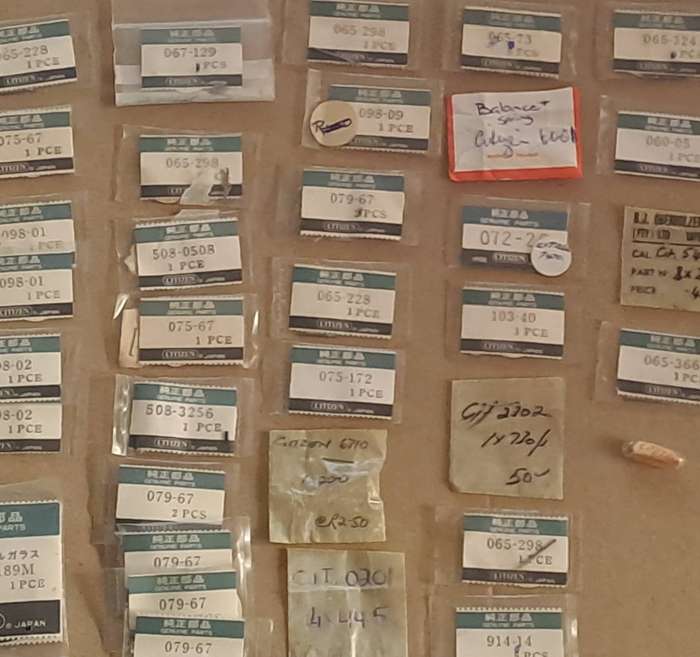Vintage lot of Genuine citizen watch spares assorted
