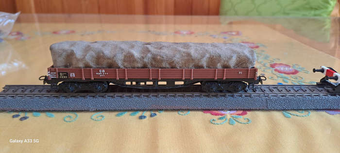 Märklin No. 391 Wagon Freight Car Low-Sided with tarp