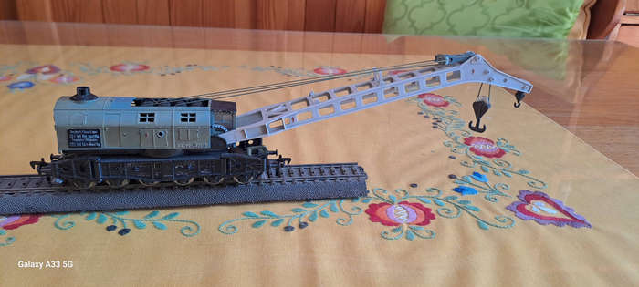 Fleischmann HO 1495 5595 (1959) crane wagon