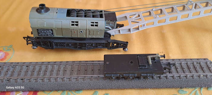 Fleischmann HO 1495 5595 (1959) crane wagon