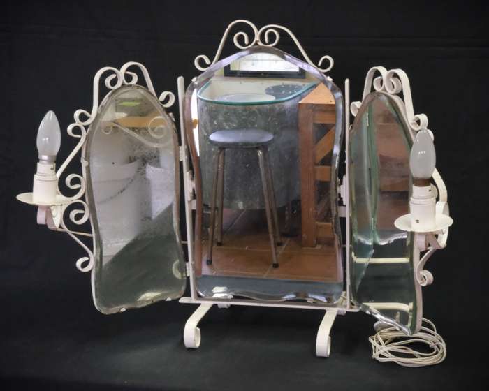 Vintage Dolly Vardan Style Dressing Table Mirror