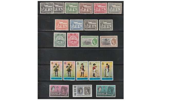 Turks & Caicos Islands P/Sets MM 1933-45  KGVI & Sets MM* 1955 & Mint** 1967 QEII.