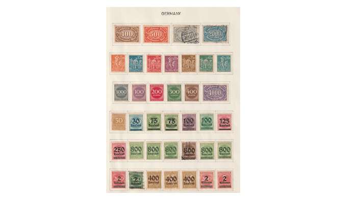 Germany & Anglo American Zone. 15 Page selection of MM* & used stamps.