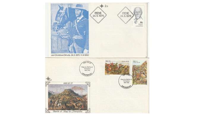 History Commemorative Cover 10 Off selection with informative insert sheets.