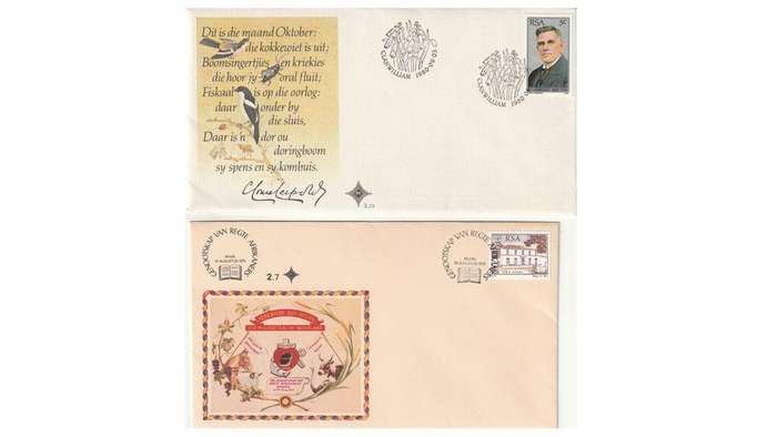 History Commemorative Cover 10 Off selection with informative insert sheets.