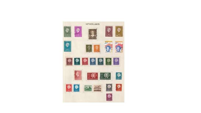 Netherlands 6 Page selection of used stamps