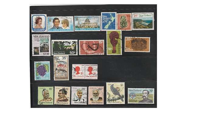 New Zealand 3 Page selection of used stamps