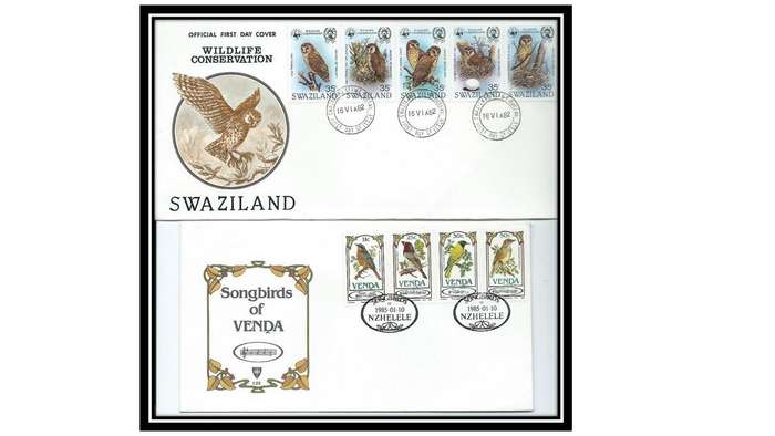 Bird Selection of 18 FDC, First Day Sheets and Postcards.