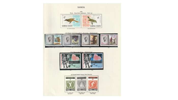 Samoa 10 Page Selection of Stamps. Mint & Very Lightly Hinged SG (2008) Cat Value R1325.