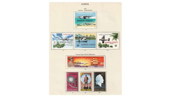 Samoa 10 Page Selection of Stamps. Mint & Very Lightly Hinged SG (2008) Cat Value R1325.