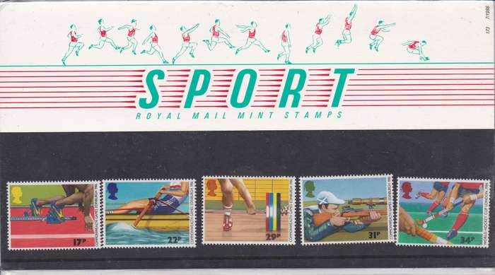 Great Britain 1986 commonwealth games full set presentation pack MNH
