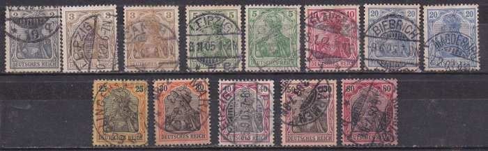 Germany 1902 germania set FU