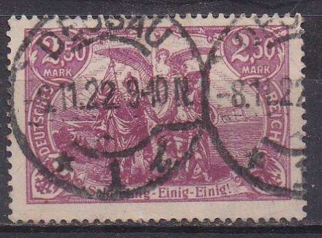 Germany 1920 new daily issue 2.5m dark purple FU