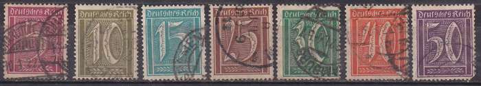 Germany 1921 large numeral definitive FU