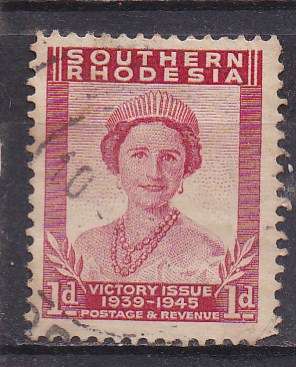 Southern Rhodesia 1947 victory issue 1d FU